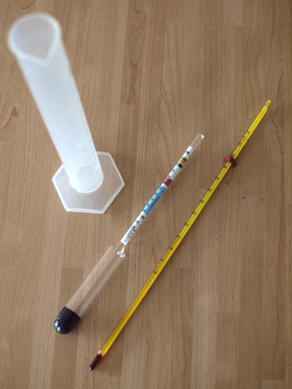 Thermometer and hydrometer