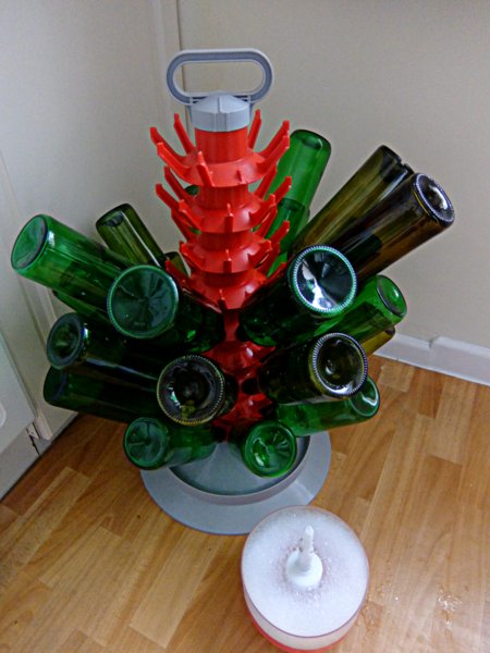 Wine Bottle Cleaning