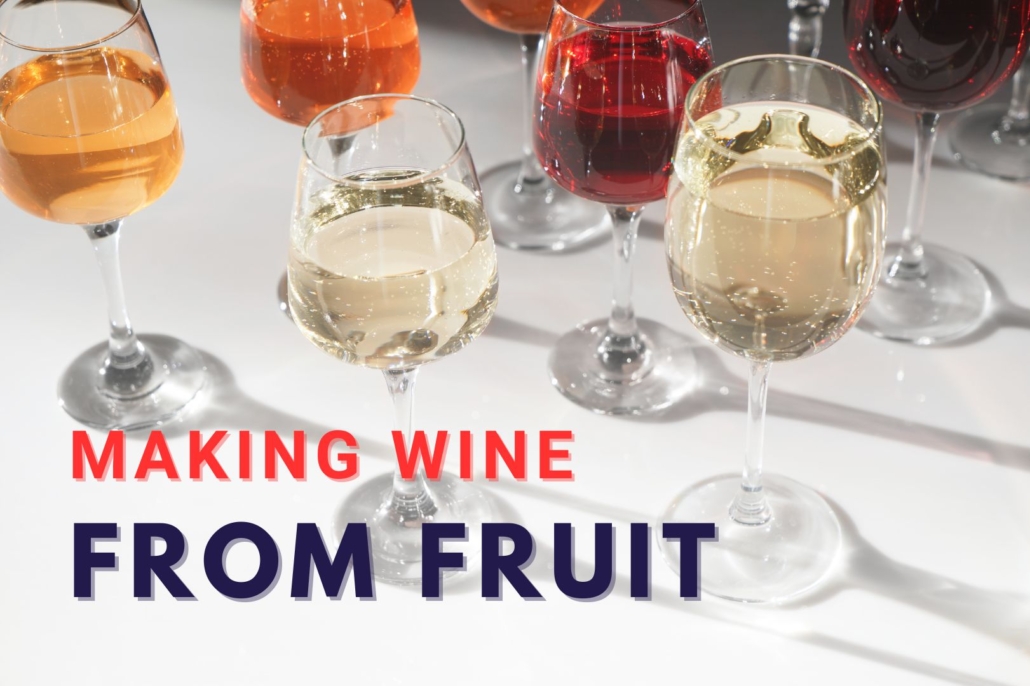 homemade wine from fruit